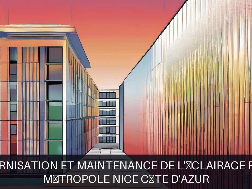 Illustration pour Métropole Nice Côte d'Azur: Modernisation et maintenance de l'éclairage public