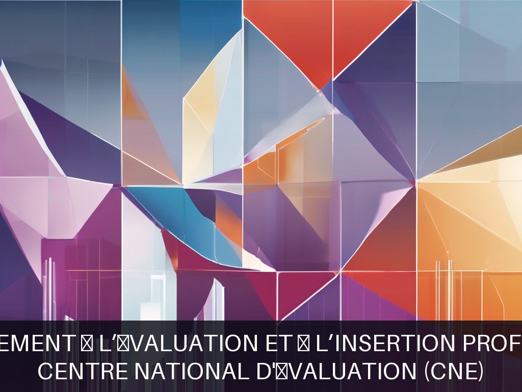 Illustration pour Centre National d'Évaluation (CNE): Accompagnement à l’évaluation et à l’insertion professionnelle