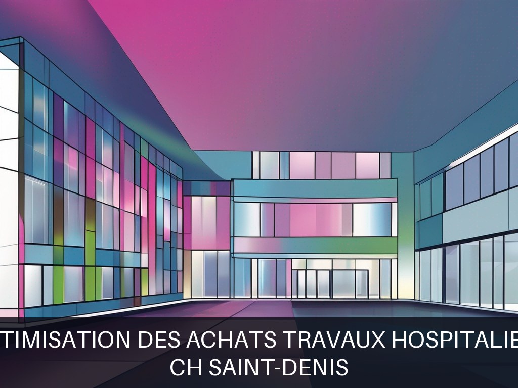 Illustration pour CH Saint-Denis: Optimisation des achats travaux hospitaliers