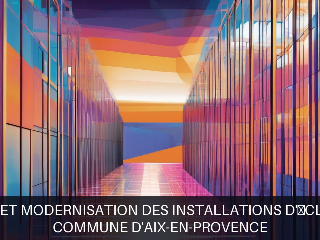 Illustration pour Commune d'Aix-en-Provence: Maintenance et modernisation des installations d'éclairage public