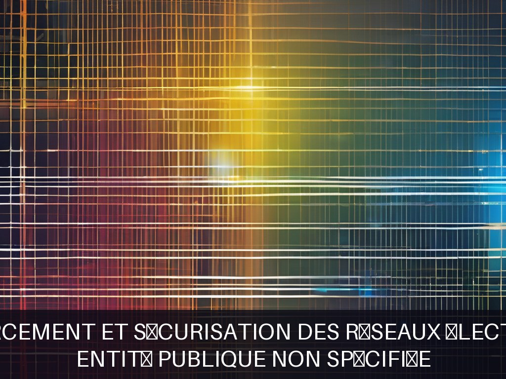 Illustration pour Entité publique non spécifiée: Renforcement et sécurisation des réseaux électriques