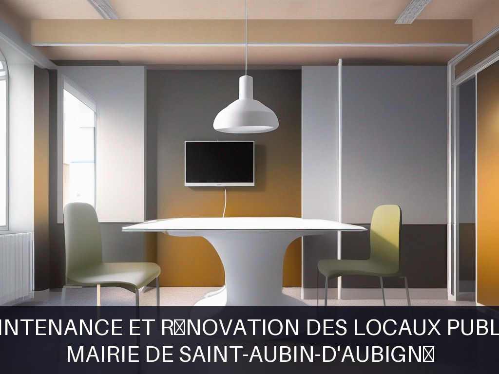 Illustration pour Mairie de Saint-Aubin-d'Aubigné: Maintenance et rénovation des locaux publics