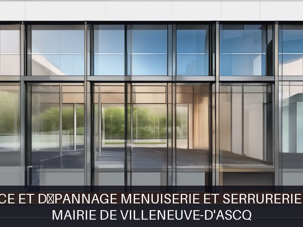 Illustration pour Mairie de Villeneuve-d'Ascq: Maintenance et dépannage menuiserie et serrurerie municipale