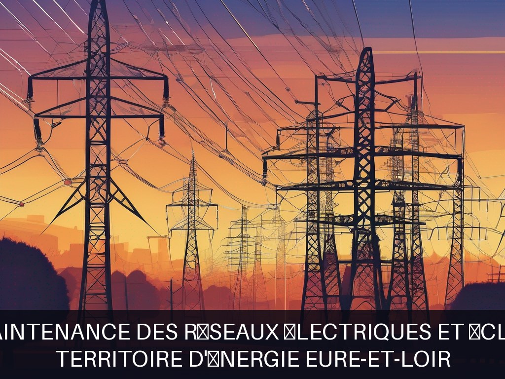 Illustration pour Territoire d'Énergie Eure-et-Loir: Gestion et maintenance des réseaux électriques et éclairage public