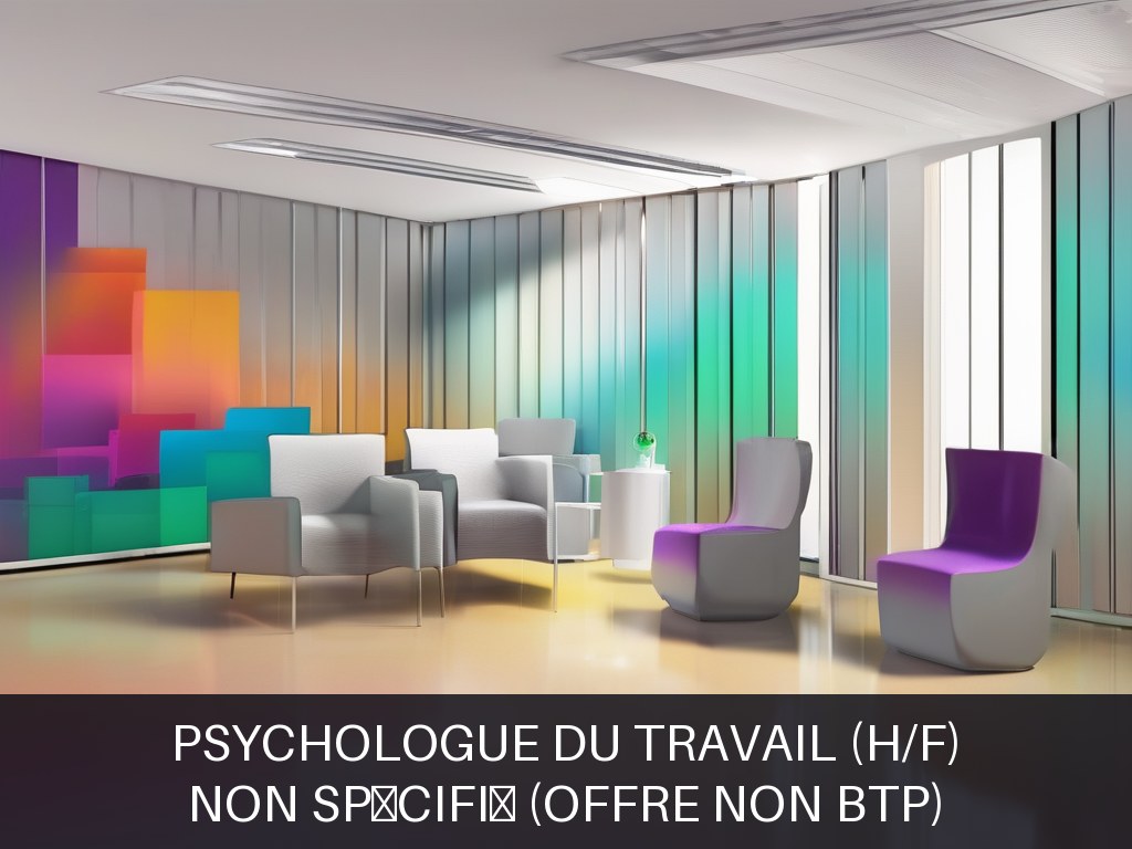 Illustration pour Non spécifié (offre non BTP): Psychologue du travail (H/F)