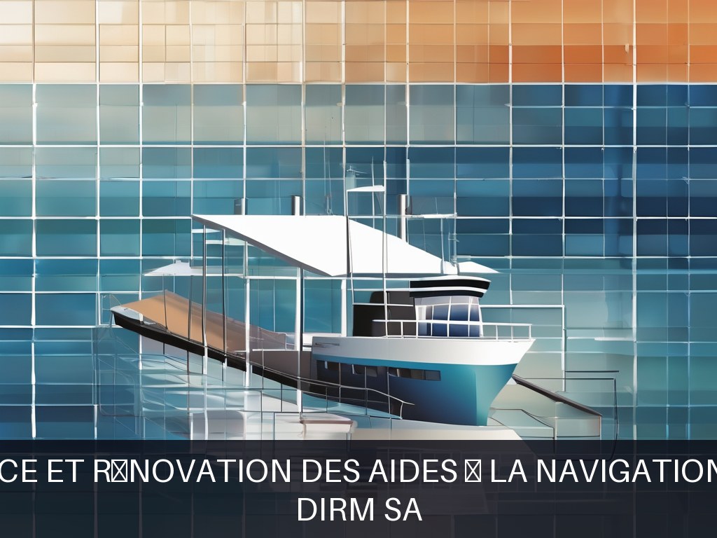 Illustration pour DIRM SA: Maintenance et rénovation des aides à la navigation maritimes