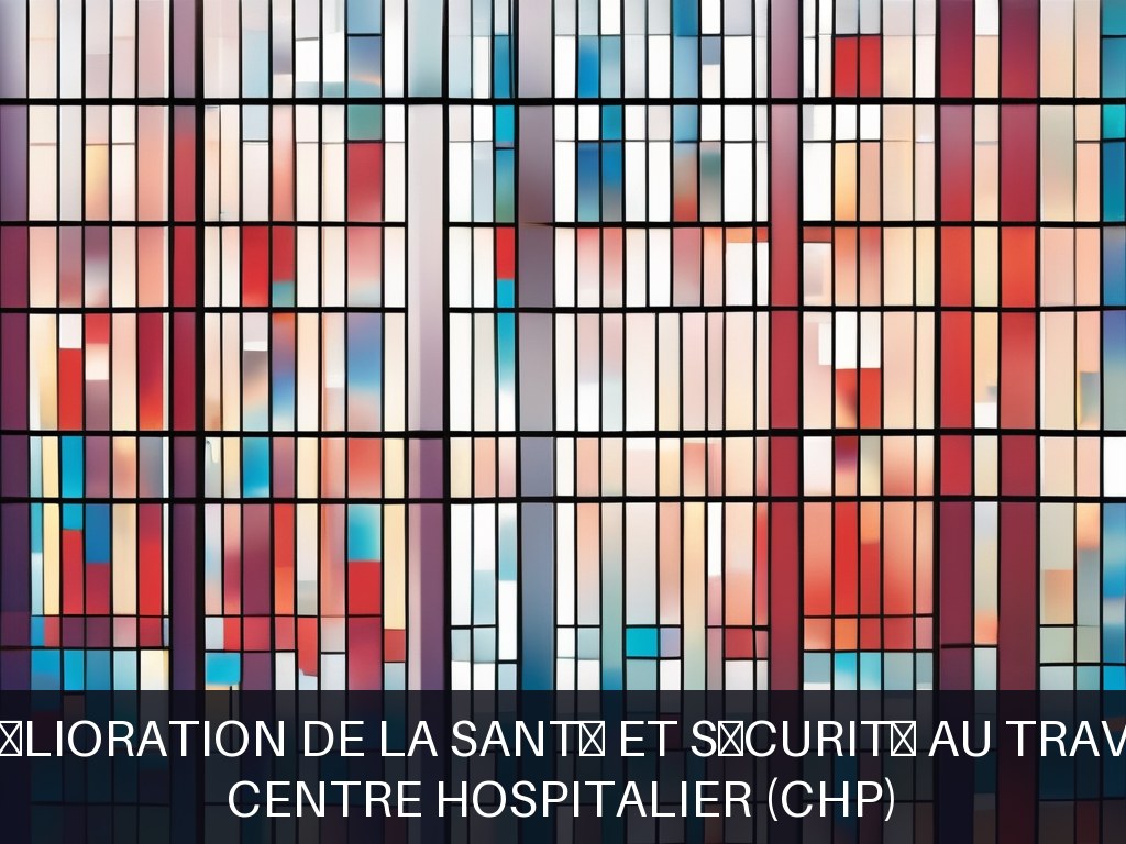 Illustration pour Centre Hospitalier (CHP): Amélioration de la santé et sécurité au travail
