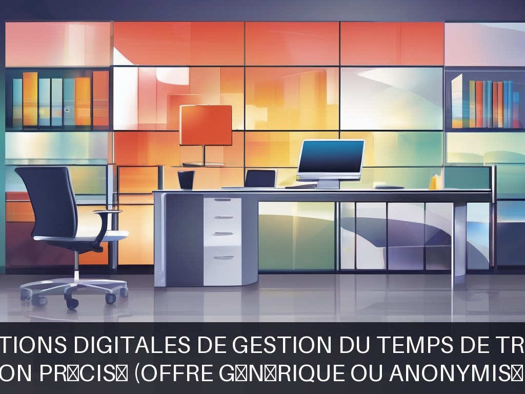 Illustration pour Non précisé (offre générique ou anonymisée): Solutions digitales de gestion du temps de travail