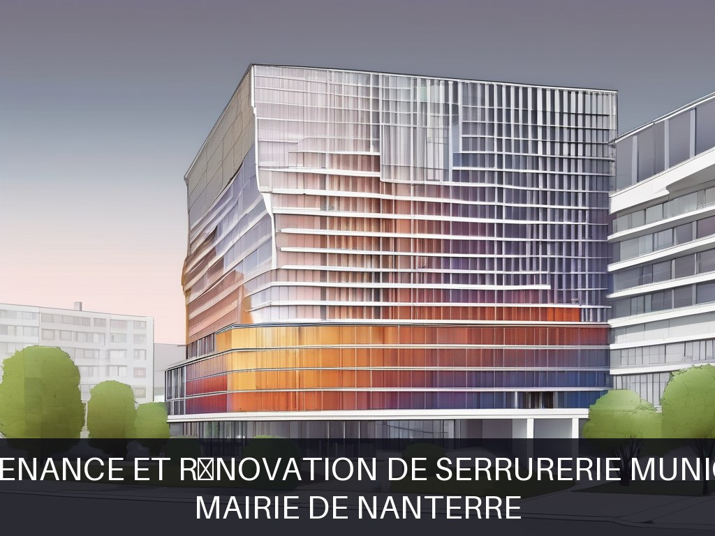 Illustration pour Mairie de Nanterre: Maintenance et rénovation de serrurerie municipale