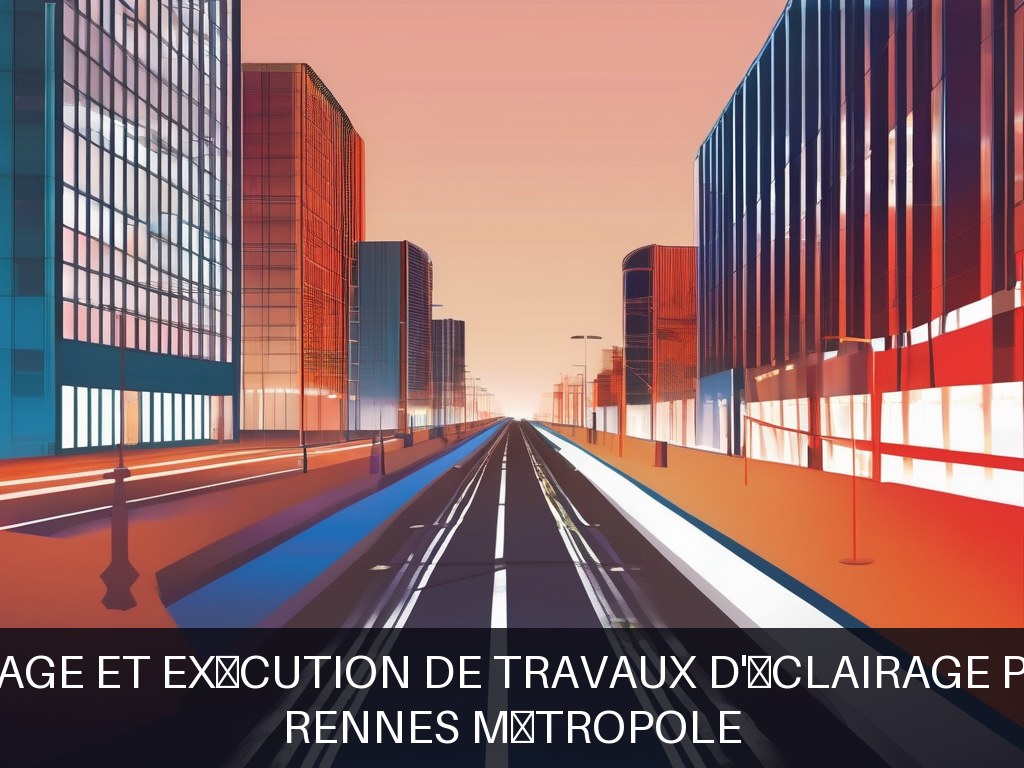Illustration pour Rennes Métropole: Pilotage et exécution de travaux d'éclairage public