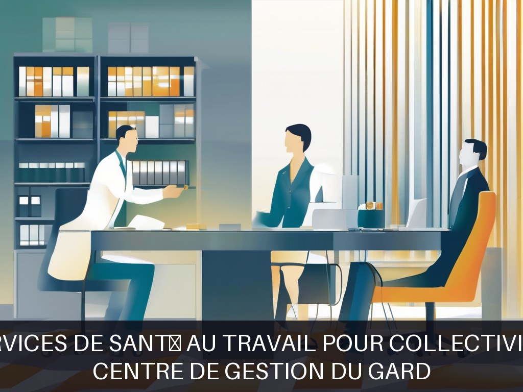 Illustration pour Centre de Gestion du Gard: Services de santé au travail pour collectivités