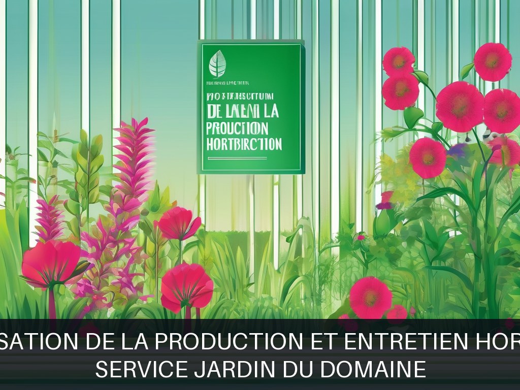 Illustration pour Service Jardin du Domaine: Optimisation de la production et entretien horticole