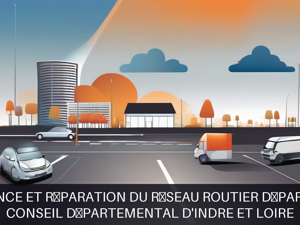 Illustration pour Conseil Départemental d'Indre et Loire: Maintenance et réparation du réseau routier départemental