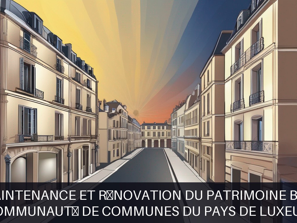 Illustration pour Communauté de Communes du Pays de Luxeuil: Maintenance et rénovation du patrimoine bâti