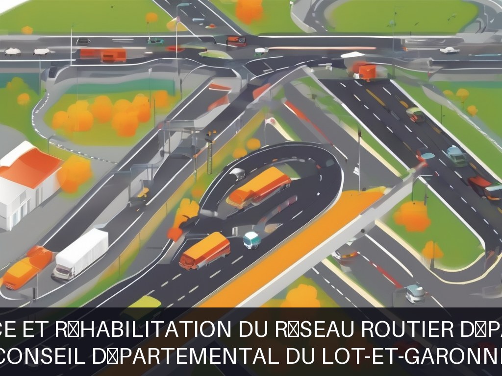 Illustration pour Conseil Départemental du Lot-et-Garonne: Maintenance et réhabilitation du réseau routier départemental