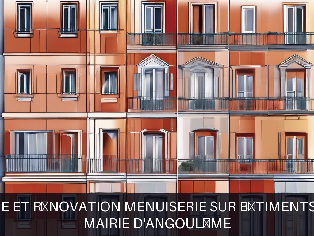 Illustration pour Mairie d'Angoulême: Maintenance et rénovation menuiserie sur bâtiments municipaux
