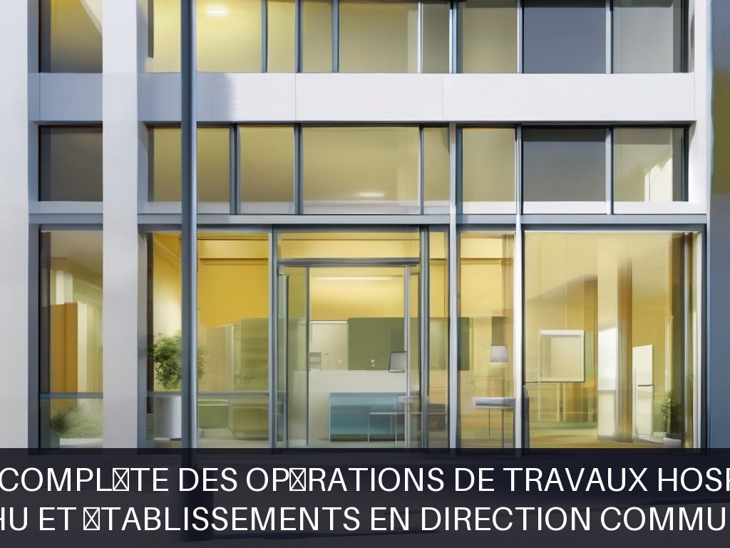Illustration pour CHU et établissements en direction commune: Gestion complète des opérations de travaux hospitaliers