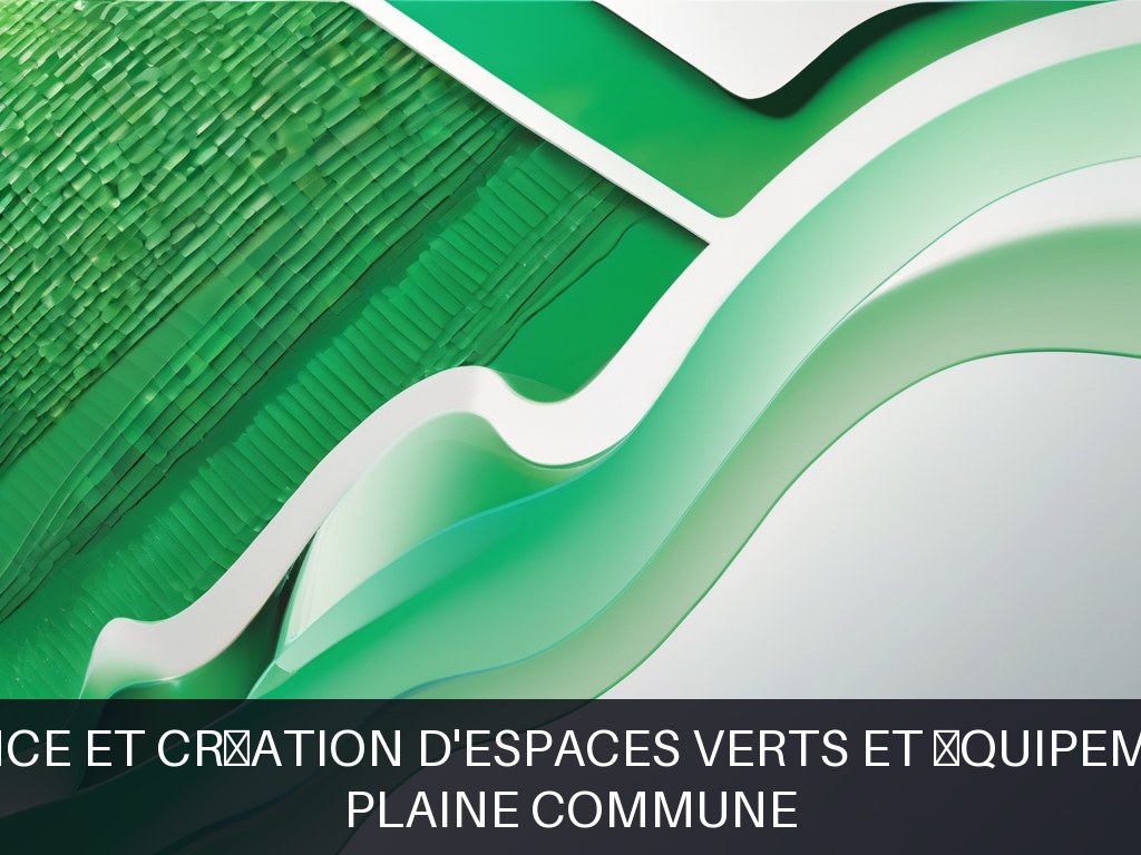 Illustration pour Plaine Commune: Maintenance et création d'espaces verts et équipements d'eau