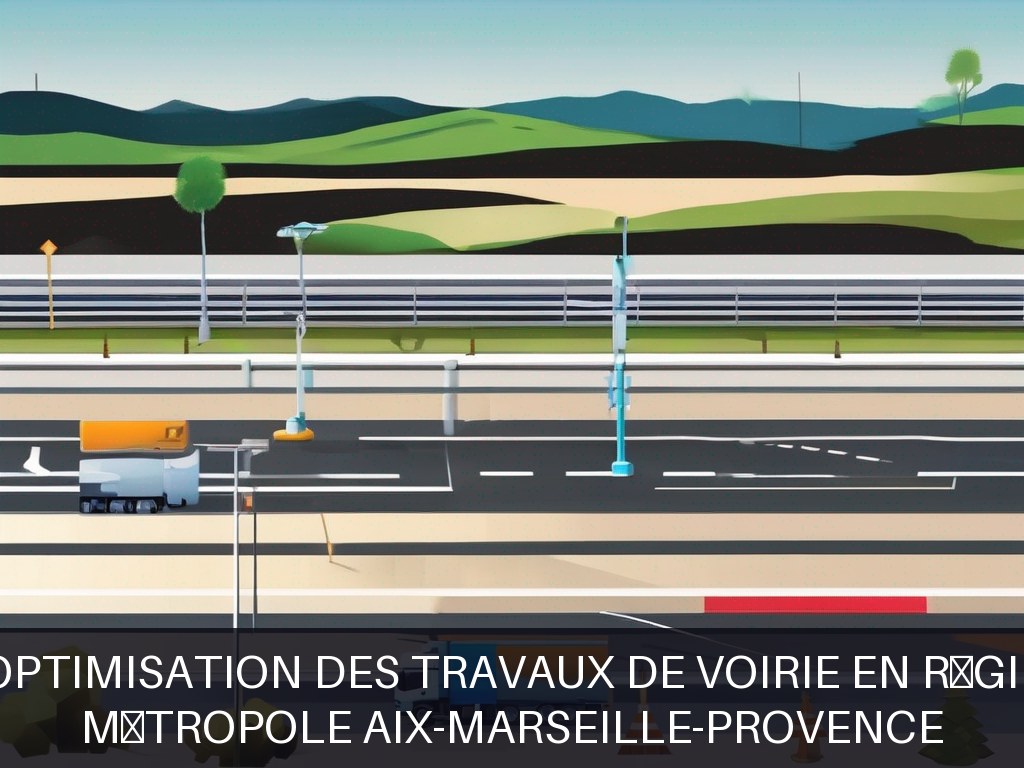 Illustration pour Métropole Aix-Marseille-Provence: Optimisation des travaux de voirie en régie