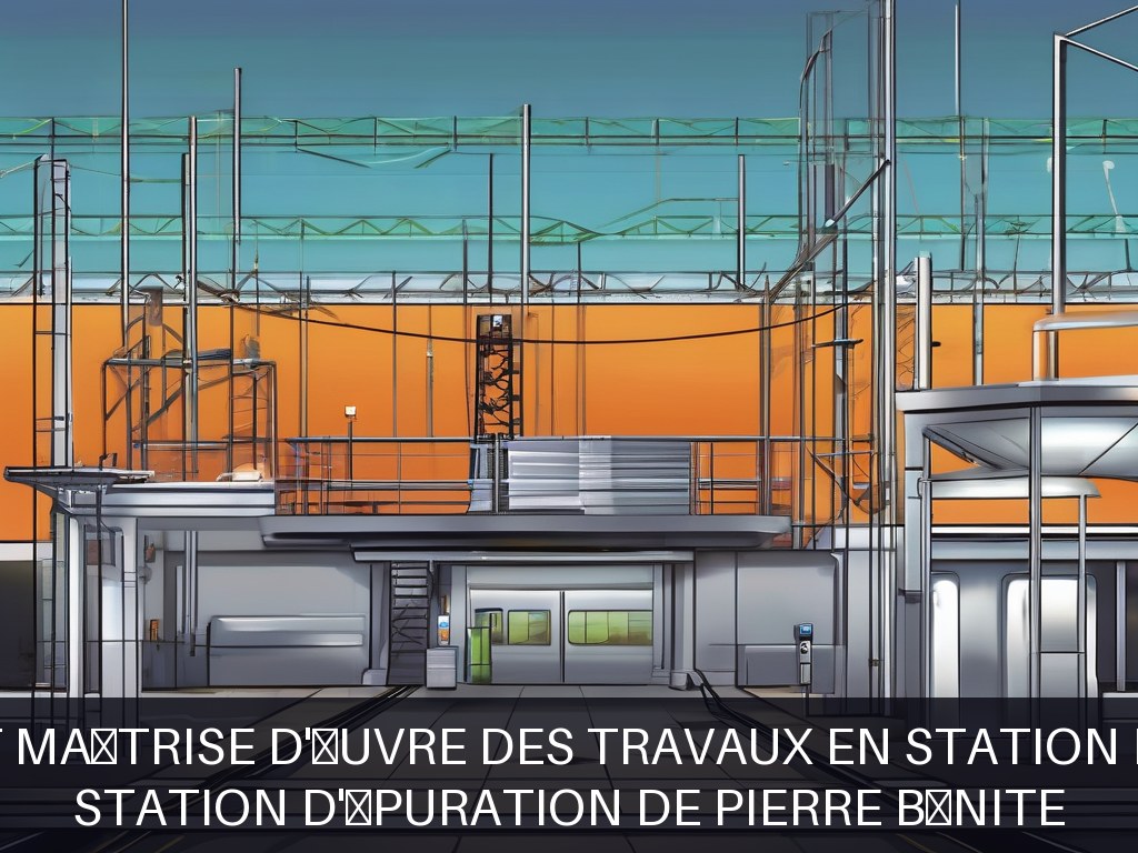Illustration pour Station d'épuration de Pierre Bénite: Pilotage et maîtrise d'œuvre des travaux en station d'épuration