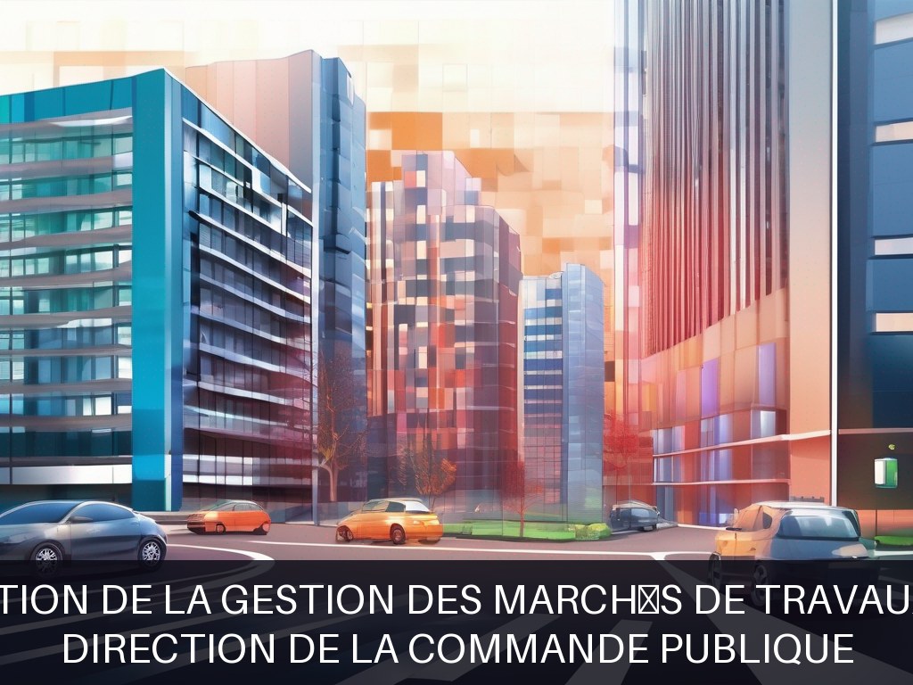 Illustration pour Direction de la Commande publique: Optimisation de la gestion des marchés de travaux publics