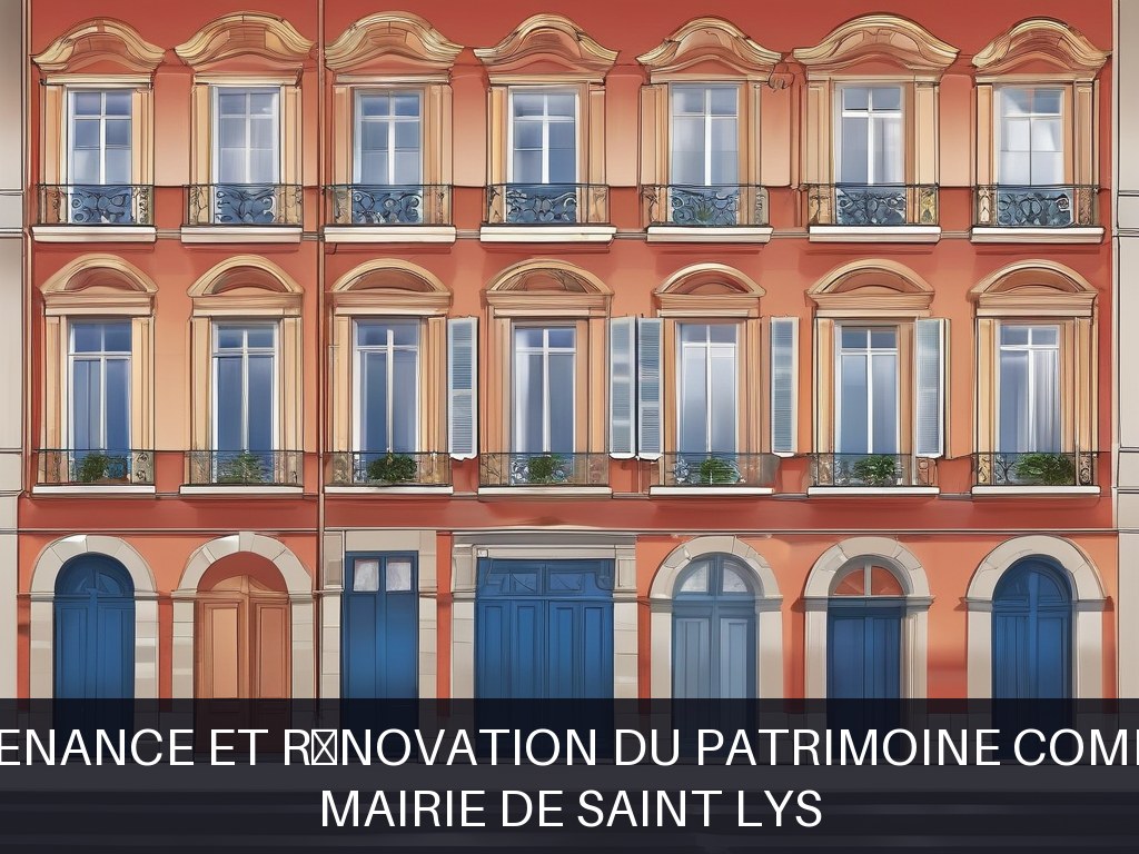 Illustration pour Mairie de Saint Lys: Maintenance et rénovation du patrimoine communal