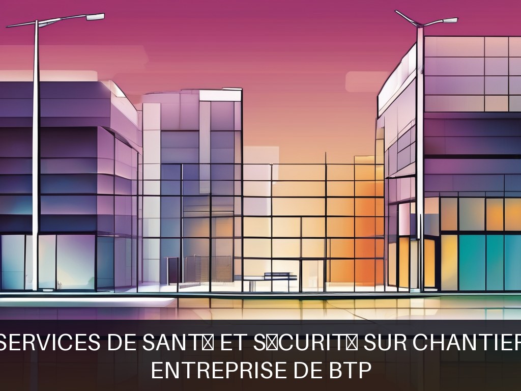 Illustration pour Entreprise de BTP: Services de santé et sécurité sur chantier