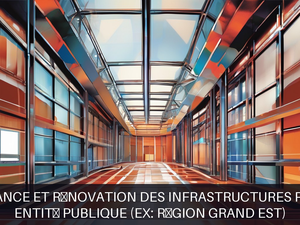 Illustration pour Entité Publique (ex: Région Grand Est): Maintenance et rénovation des infrastructures publiques