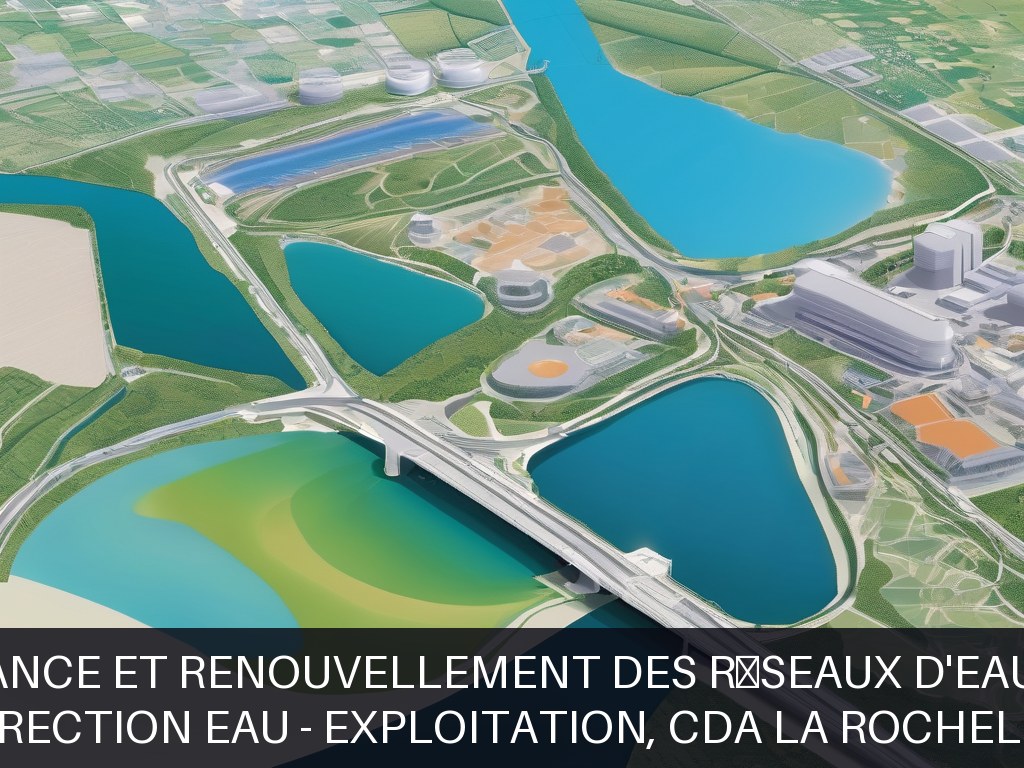 Illustration pour Direction Eau - Exploitation, CDA La Rochelle: Maintenance et renouvellement des réseaux d'eau potable
