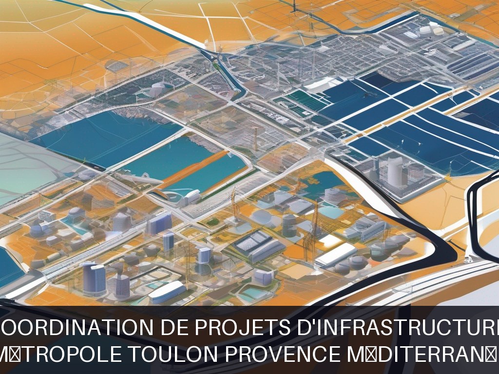 Illustration pour Métropole Toulon Provence Méditerranée: Pilotage et coordination de projets d'infrastructures complexes