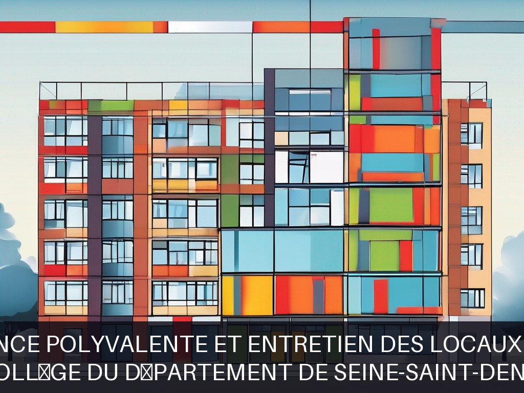 Illustration pour Collège du Département de Seine-Saint-Denis: Maintenance polyvalente et entretien des locaux scolaires