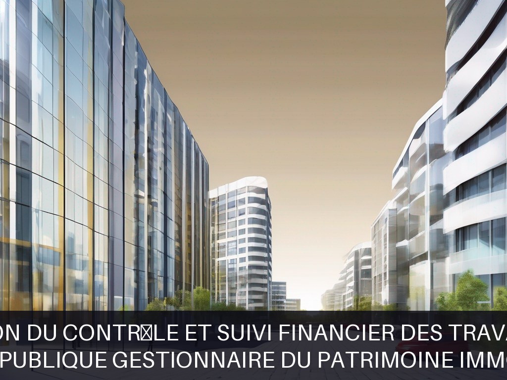 Illustration pour Entité publique gestionnaire du patrimoine immobilier: Optimisation du contrôle et suivi financier des travaux publics