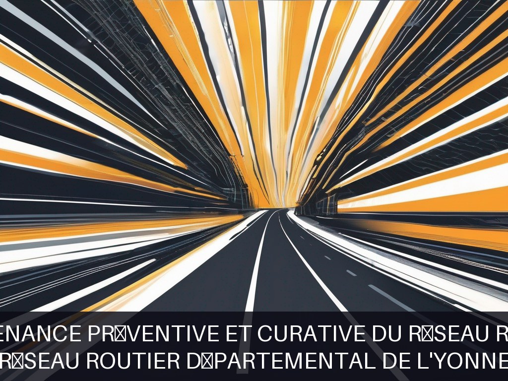 Illustration pour Réseau routier départemental de l'Yonne: Maintenance préventive et curative du réseau routier