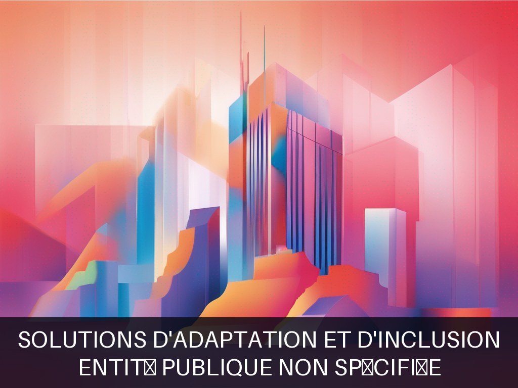 Illustration pour Entité publique non spécifiée: Solutions d'adaptation et d'inclusion
