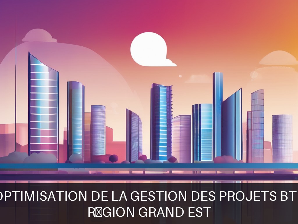 Illustration pour Région Grand Est: Optimisation de la gestion des projets BTP