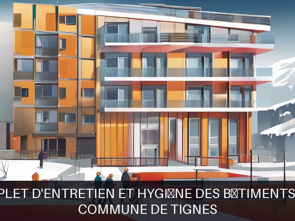 Illustration pour Commune de Tignes: Service complet d'entretien et hygiène des bâtiments communaux