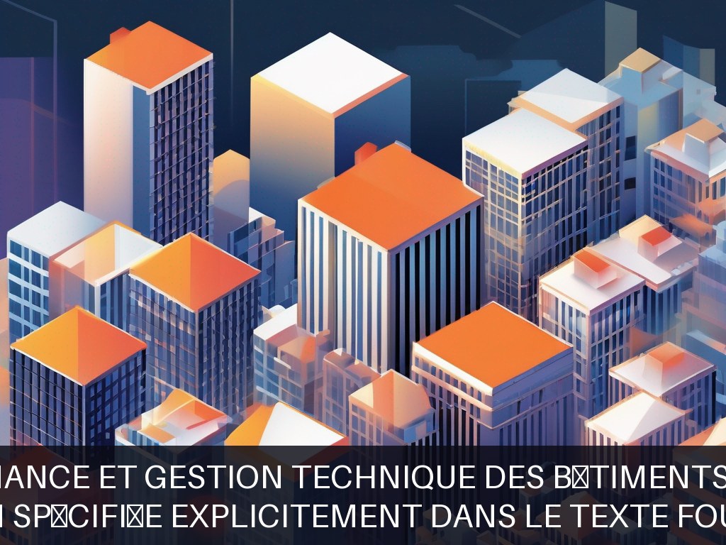 Illustration pour Non spécifiée explicitement dans le texte fourni: Maintenance et gestion technique des bâtiments publics