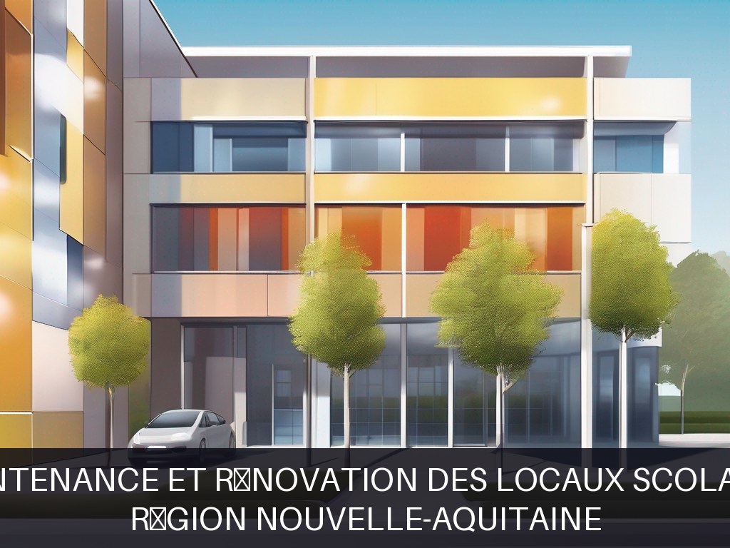 Illustration pour Région Nouvelle-Aquitaine: Maintenance et rénovation des locaux scolaires