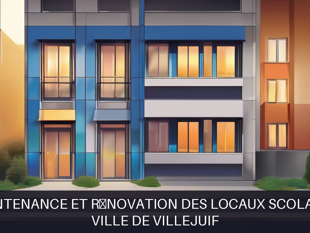 Illustration pour Ville de Villejuif: Maintenance et rénovation des locaux scolaires