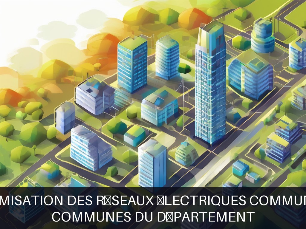 Illustration pour Communes du département: Optimisation des réseaux électriques communaux