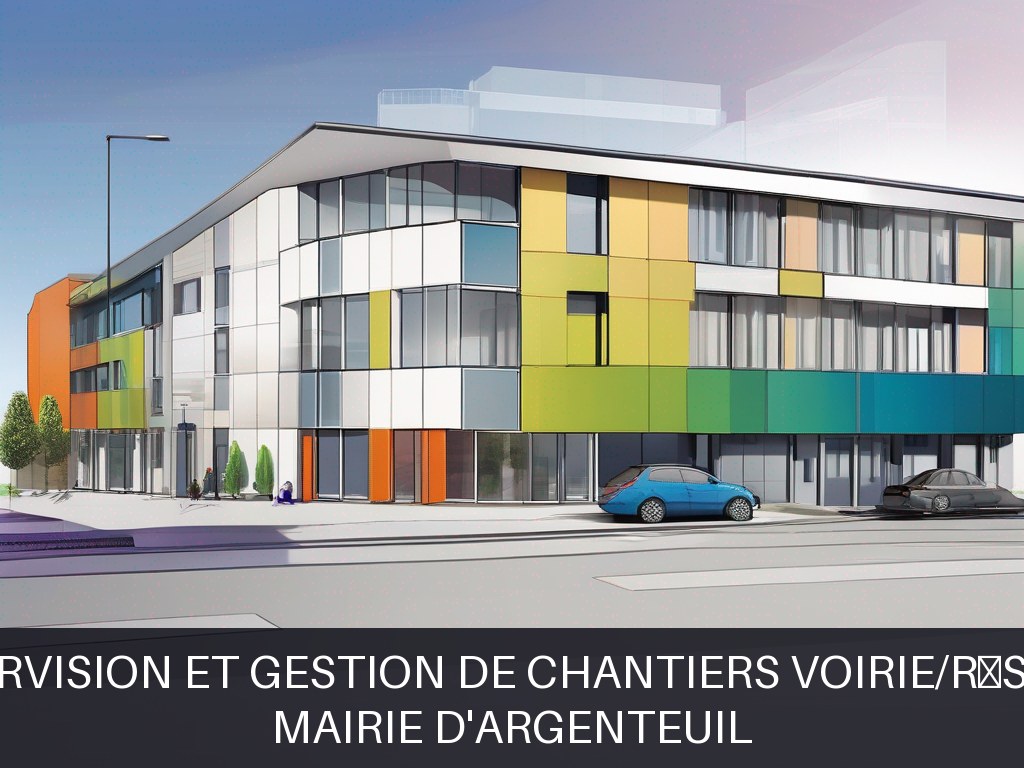 Illustration pour Mairie d'Argenteuil: Supervision et gestion de chantiers voirie/réseaux