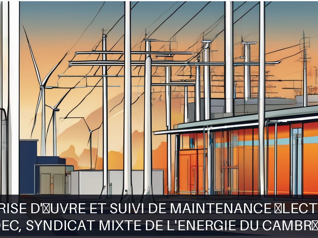 Illustration pour SIDEC, Syndicat mixte De l'Energie du Cambrésis: Maîtrise d'œuvre et suivi de maintenance électrique