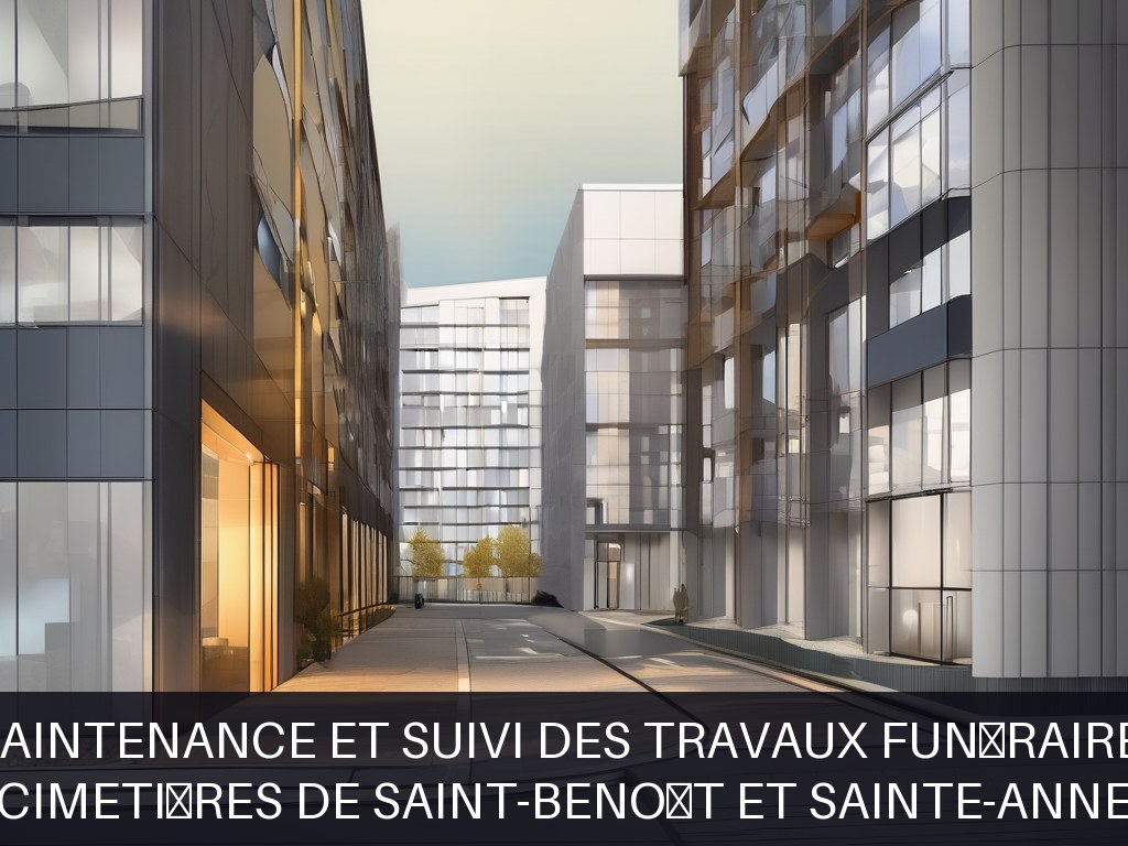 Illustration pour Cimetières de Saint-Benoît et Sainte-Anne: Maintenance et suivi des travaux funéraires