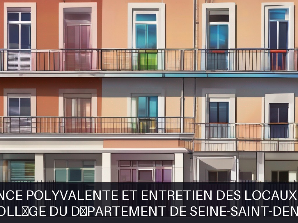 Illustration pour Collège du Département de Seine-Saint-Denis: Maintenance polyvalente et entretien des locaux scolaires