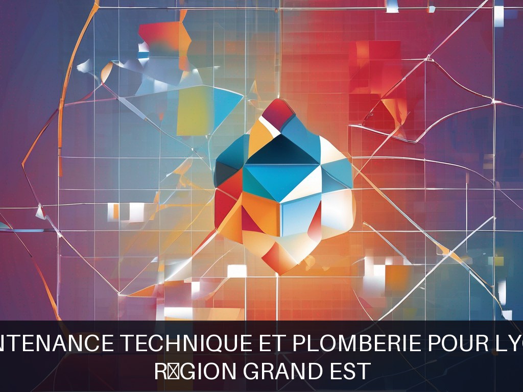 Illustration pour Région Grand Est: Maintenance technique et plomberie pour lycées