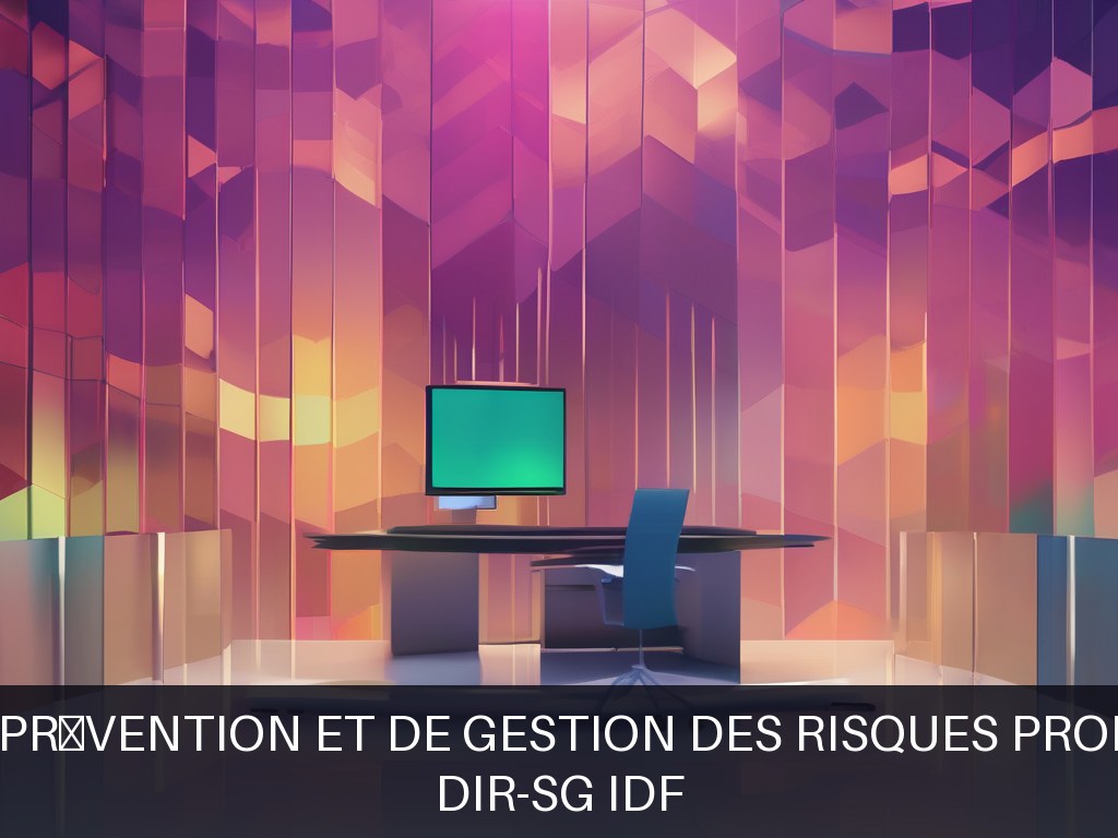 Illustration pour DIR-SG IDF: Services de prévention et de gestion des risques professionnels