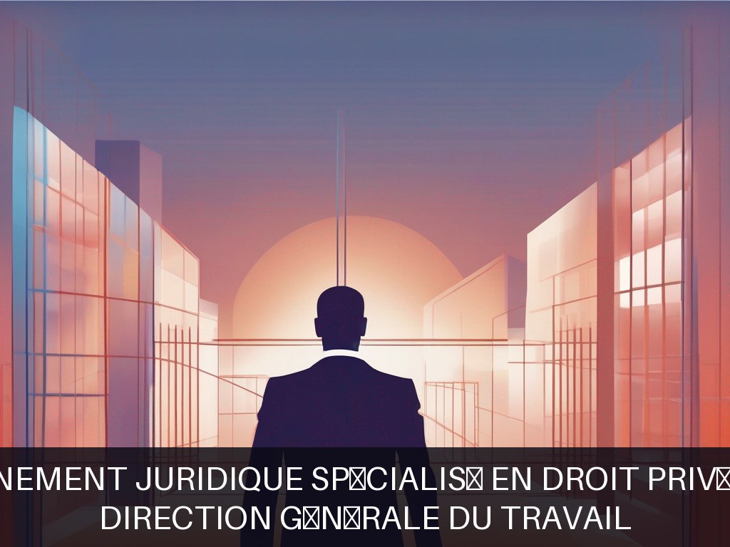 Illustration pour Direction Générale du Travail: Accompagnement juridique spécialisé en droit privé du travail