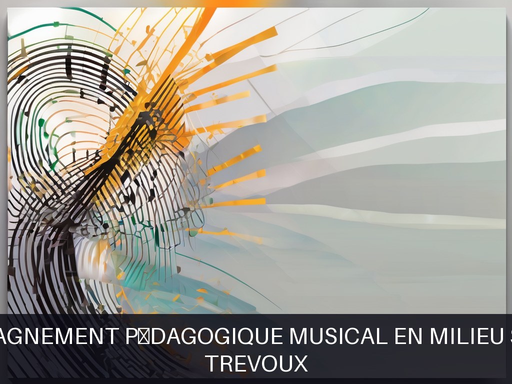 Illustration pour TREVOUX: Accompagnement pédagogique musical en milieu scolaire