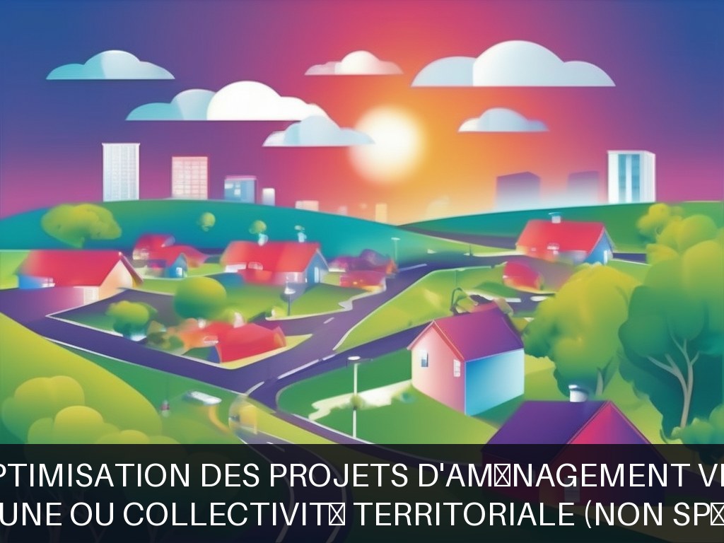 Illustration pour Commune ou Collectivité Territoriale (non spécifiée): Optimisation des Projets d'Aménagement VRD