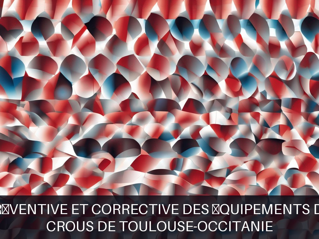 Illustration pour CROUS de Toulouse-Occitanie: Maintenance préventive et corrective des équipements de restauration